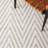 Meudon Natura Flat Weave Wool/Cotton Chevron Rug in Black/Ivory-1891809089
