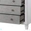 Commode Katia gris rustique et blanc vieilli