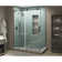 Coraline XL 68" - 72" W x 36" D x 80" H Frameless Rectangle Sliding Shower Enclosure