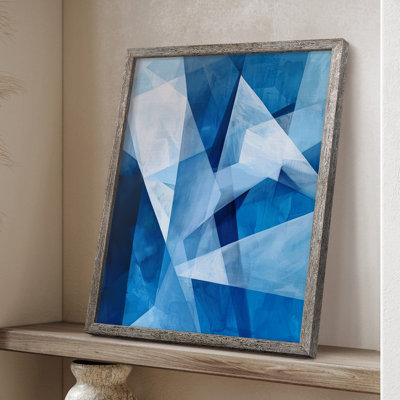 Série ABSTRACT Lxxviii, reproduction encadrée - bois massif
