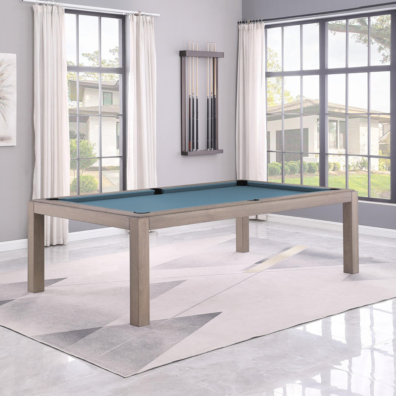 Table de billard Ashmont, 8 pi, Gris délavé, Bleu poudre