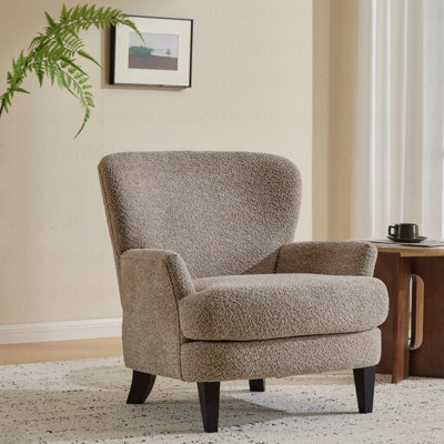 Fauteuil club moderne rembourré Boucle