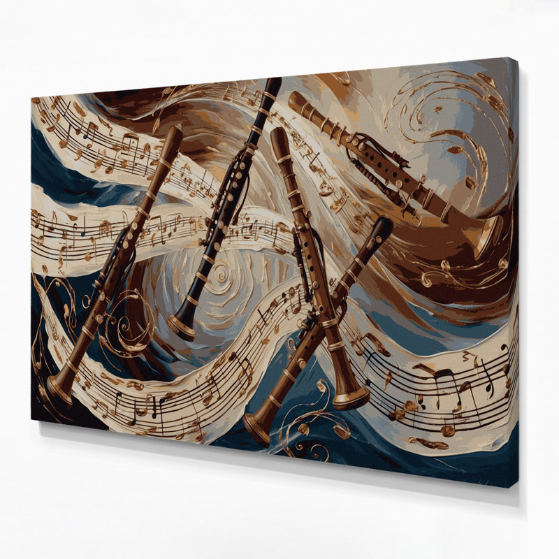 Art mural sur toile beige, H 20 po x l 24 po