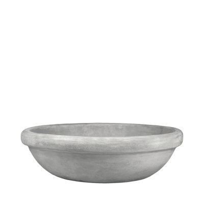 30 in. Low Bowl w/Lip - Natural Finish - Grey