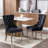 Contemporary Velvet Upholstered Dining Chair , 2 Pieces, Solid Wood Base, - Stainless Steel Legs, Black And , Sw1701bk High Upholstery, Plating Nailhead Trim, Black/,-773786301-773786290