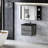 Modern 24" Bathroom Vanity. Grey Storage Cabinet With Quartz Sand Basin. Easy Install, Stylish Unit Vanity - Sink. Design Basin For Longevity. Soft Close Drawers Quiet Operation. Organization. To