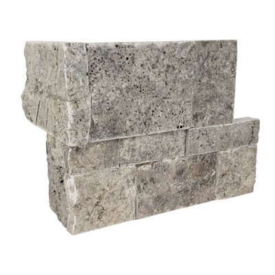 RidgeStaks 9 in. x 18 in. Split Face Natural Stone Ledger Corner Wall Tile