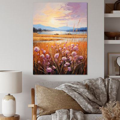 " Natural Harmony Blooming Delights Sunset "