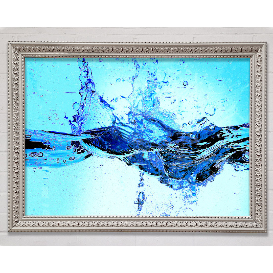 Crash Of The Water Splash - Einzelner Bilderrahmen Kunstdrucke