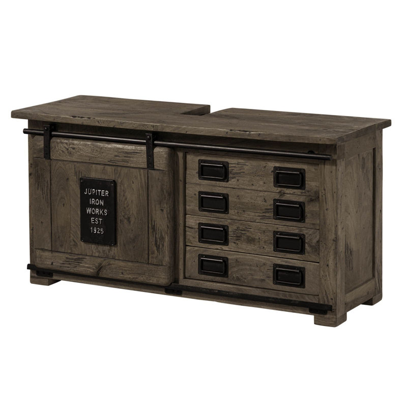 Railway 120cm Single Bathroom Vanity Base Only, Grey
