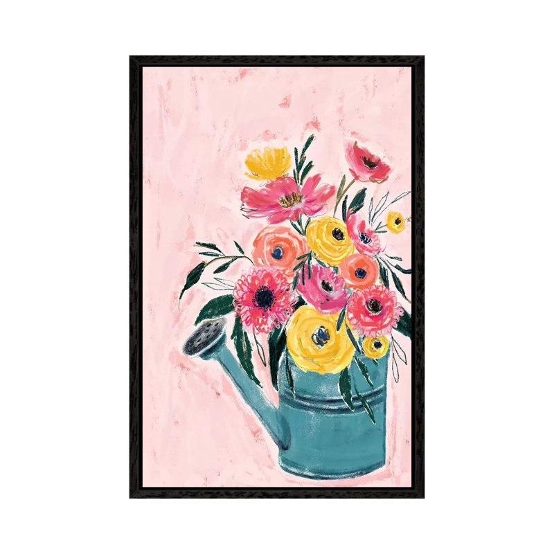 Spring Garden by Joy Ting - Print on Canvas, Black Framed, 101.6cm H x 66.04cm W x 3.81cm D
