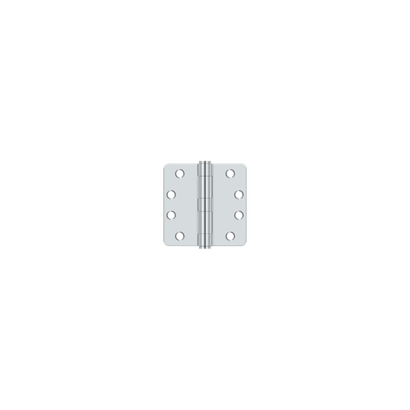 Steel Butt Bearing Hinge, Polished Chrome