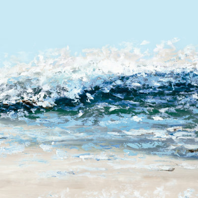 Hand Painted Waves - Wrapped Canvas Painting