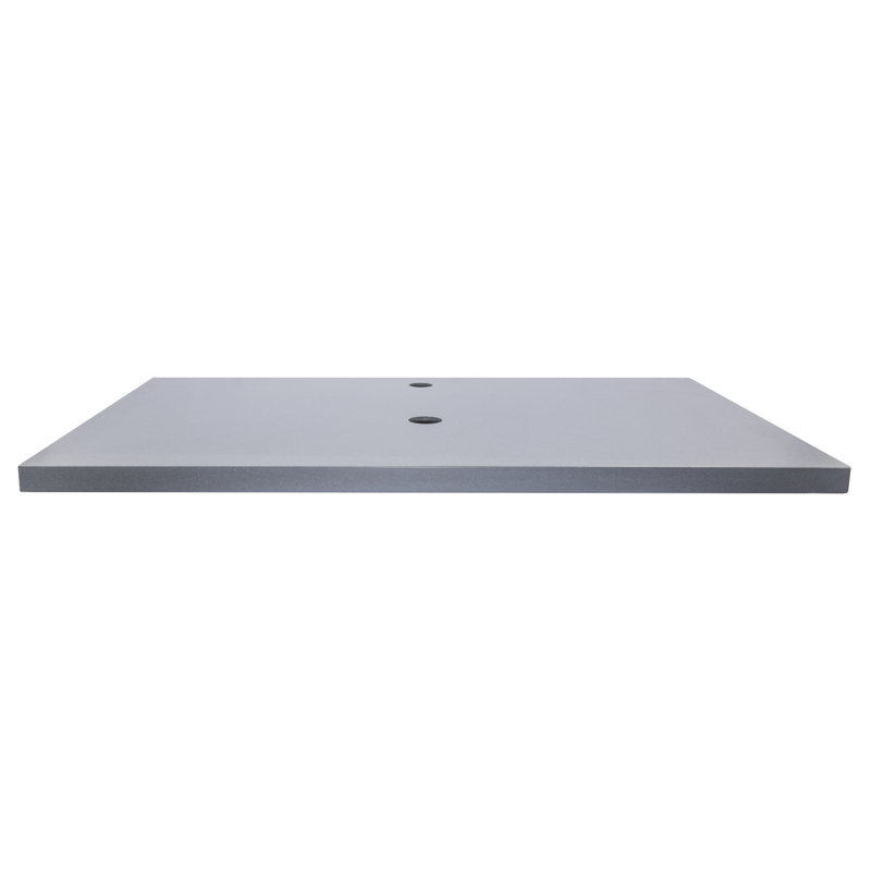 Dark Gray Terrazzo Stone Single Bathroom Vanity Top
