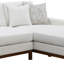 Canapé modulaire Valiant en chenille ivoire avec 4 coussins Valiant