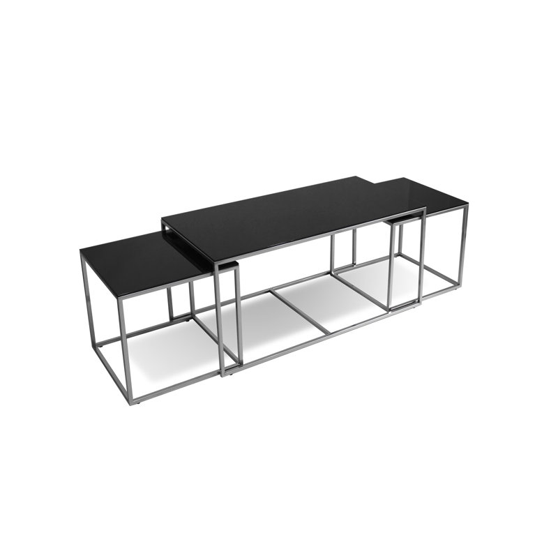 Carbonell Coffee Table, Chrome
