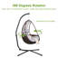 Chaise hamac en acier