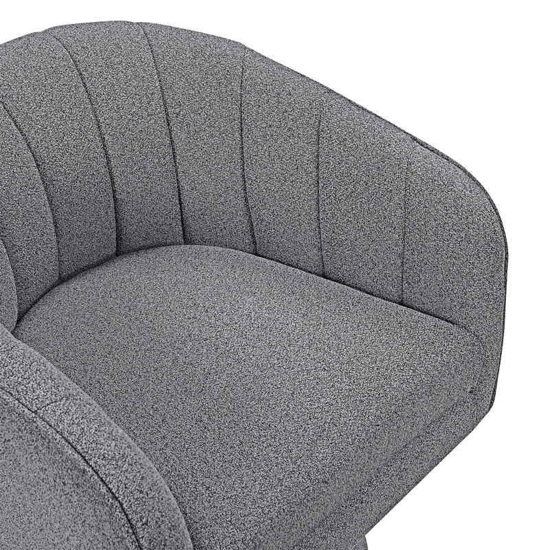 Fauteuil d'appoint pivotant, Gris foncé