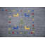Tapis argenté gris Gabbeh