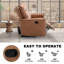 Causeuse inclinable manuelle moderne de 55,4 po de largeur Modern