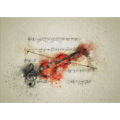 Tapis beige Violon