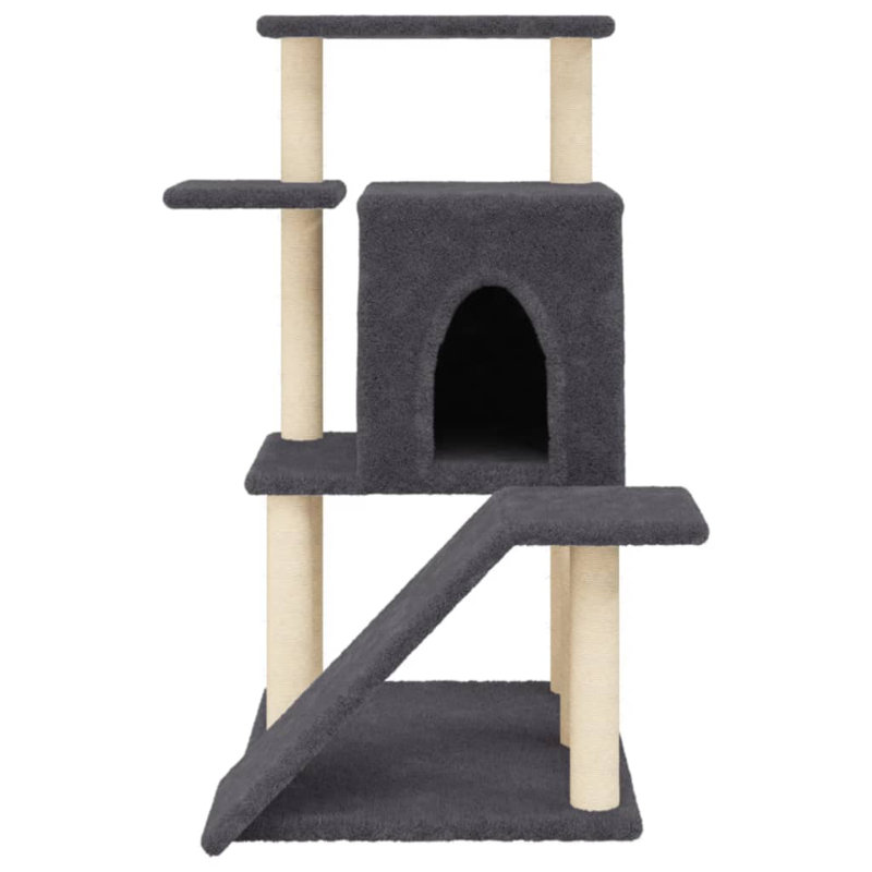 97cm H Cat Tree, Dark Grey