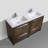 Drason 70.4'' Double Bathroom Vanity with Plastic Top-1286369331