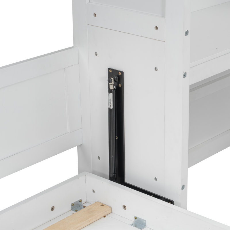 Lit escamotable avec armoire Murphy, Blanc