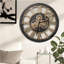 Solid Wood Skeleton Wall Clock-606291547