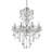 37" In Eilish Silver Crystal 8-Led Light Chandelier