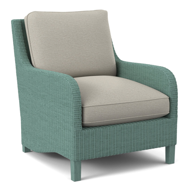 Gibraltar Armchair, Frost White, White Performance Fabric; 0851-94