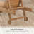 wooden frame Chaise Lounge Chair with Wheels