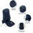 Shiatsu Back Massager With Kneading And Heating-Dark Blue