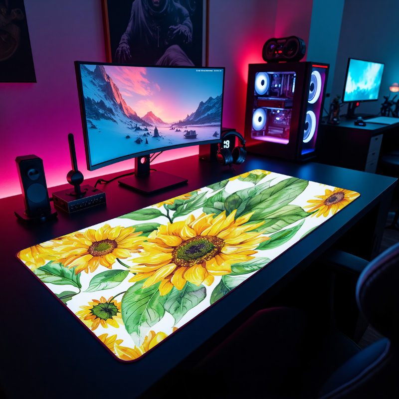 Polyester Desk Pad, 14.4x12.1