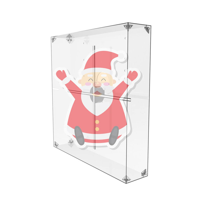 Protecteur de ventilateur hologramme Missyou 3D pour assemblage d'objets de collection Boîte en verre transparent de remplacement pour projection holographique (universel 22 pouces)