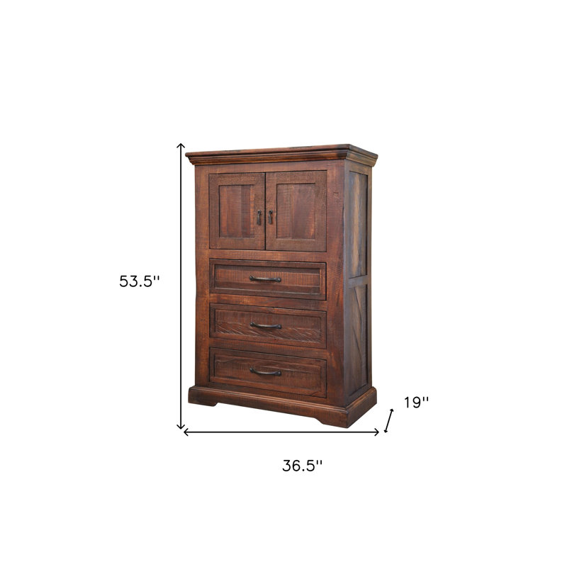 Commode 3 tiroirs 2 portes Ariana