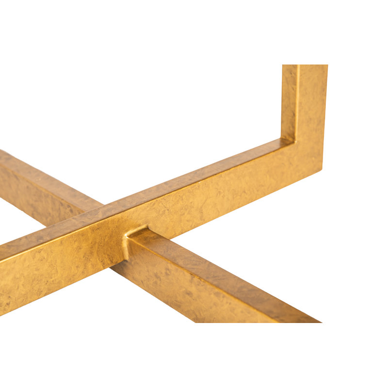 Chicago Frame Coffee Table, Light Gray, Royal Gold