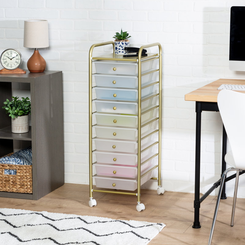 Chariot de rangement Neysa, H 38 po x l 15,25 po x P 12,6 po