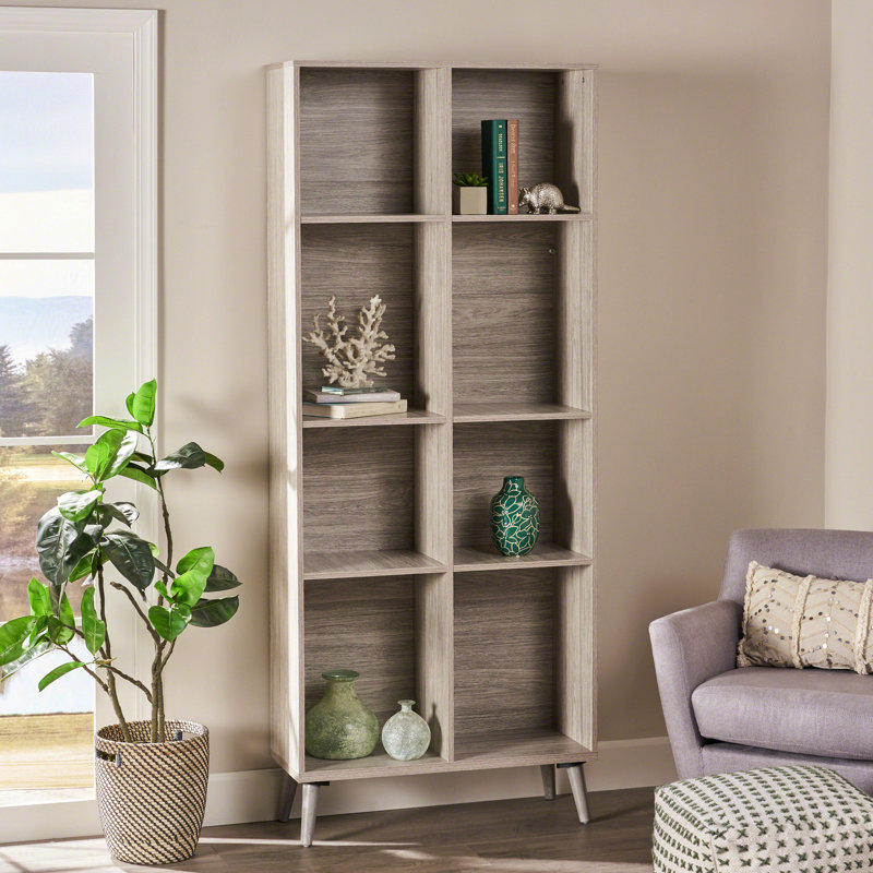 Bibliothèque standard H 77,38 "x l 31,5" , Gris