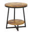 Table d'appoint polyvalente rustique à 2 niveaux