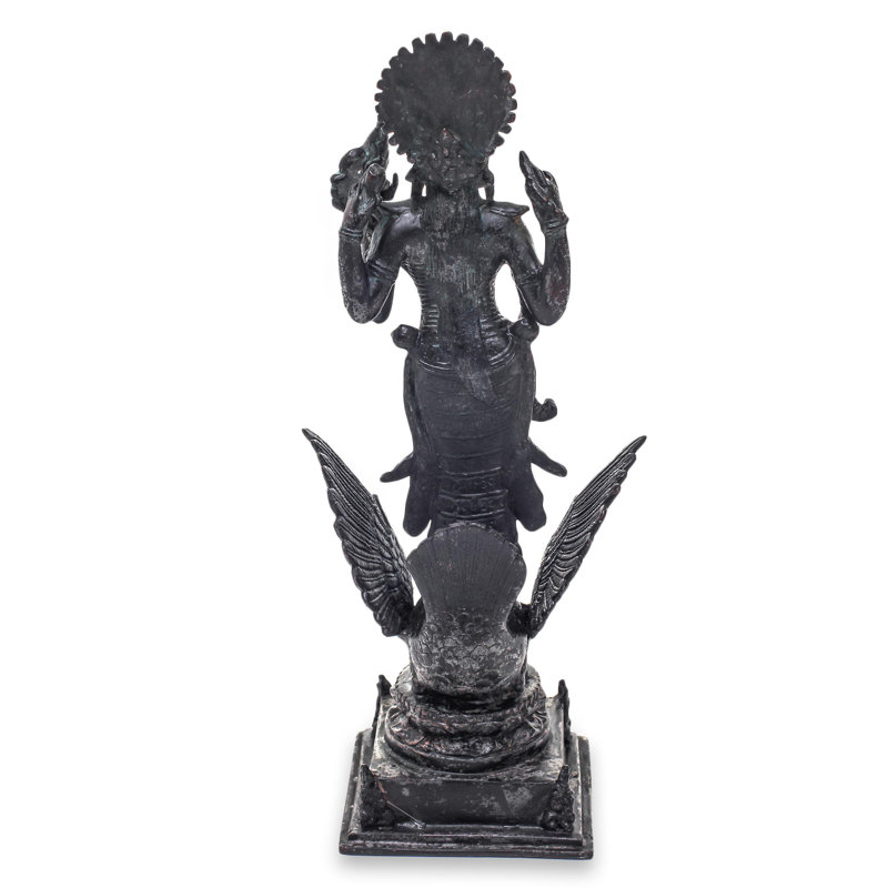 Antiqued Of Hindu Goddess Of Knowledge Figurine