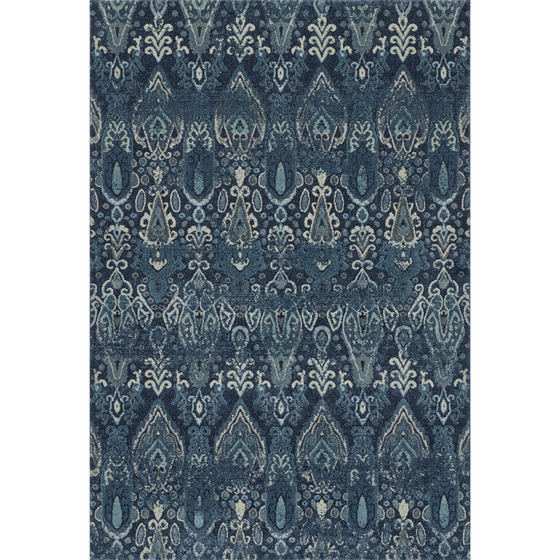 Ikat Indoor Rug, Rectangle 3'3" x 5'1"
