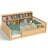 A Full-Sized Wooden Floor Bed With A Fence-Style Guardrail-1783313690-1783313703