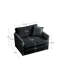 Fauteuil de salon en tissu de chenille gris - base en bois massif, rembourrage en éponge, design élégant pour la décoration de la chambre à coucher, revêtement doux,