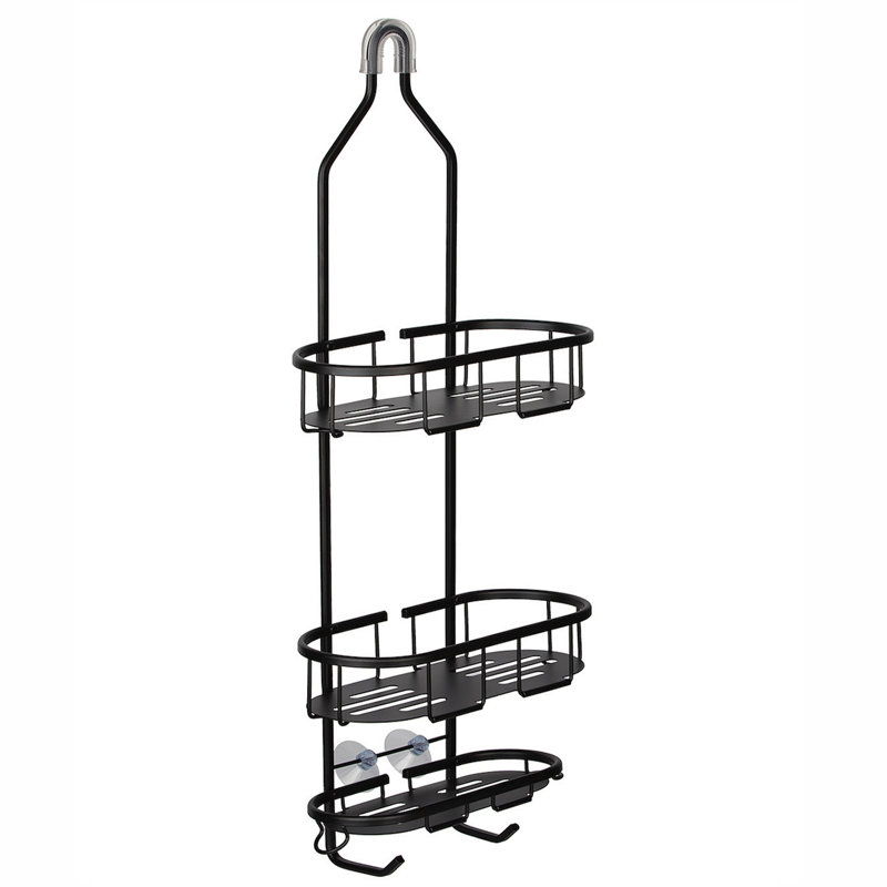 Bennington Wall Shower Caddy, Black