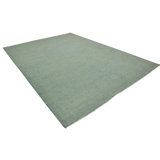 Distressed Solid Wool Area Rug - 9' x 12'