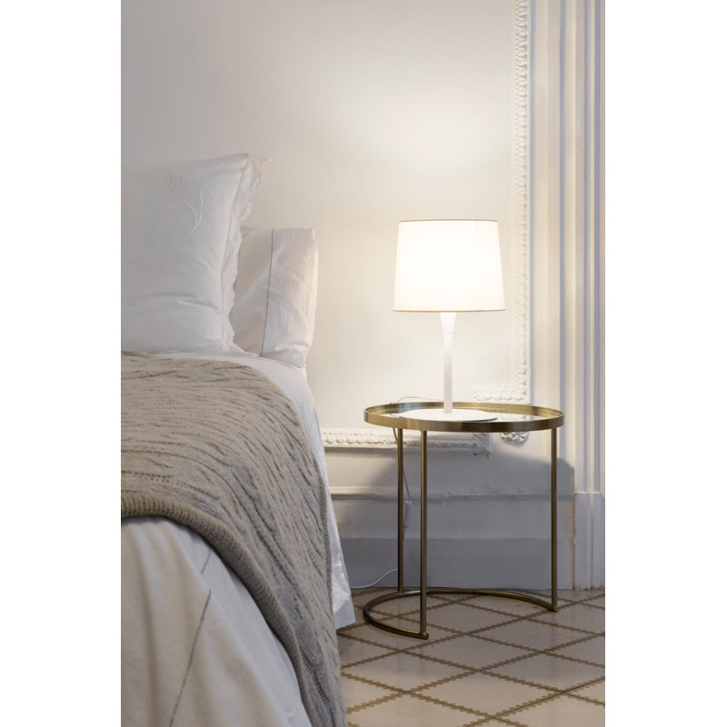 Conga Table Lamp, White, 19.5" H x 9.8" W x 9.8" D, White