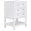 Meuble-lavabo 24 po avec lavabo, armoire de rangement avec tiroir et tablette ouverte, cadre en bois massif