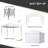 Outsunny 9.7' X 9.7' Pop Up Canopy With Sidewalls-114930464