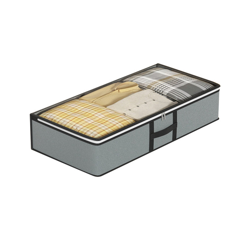  Foldable Under Bed Storage Bags, Clothes & Toys Organizers and Storage Bins, Heavy-Duty Organizing Containers for Closet, Bedroom, Dorm and Office